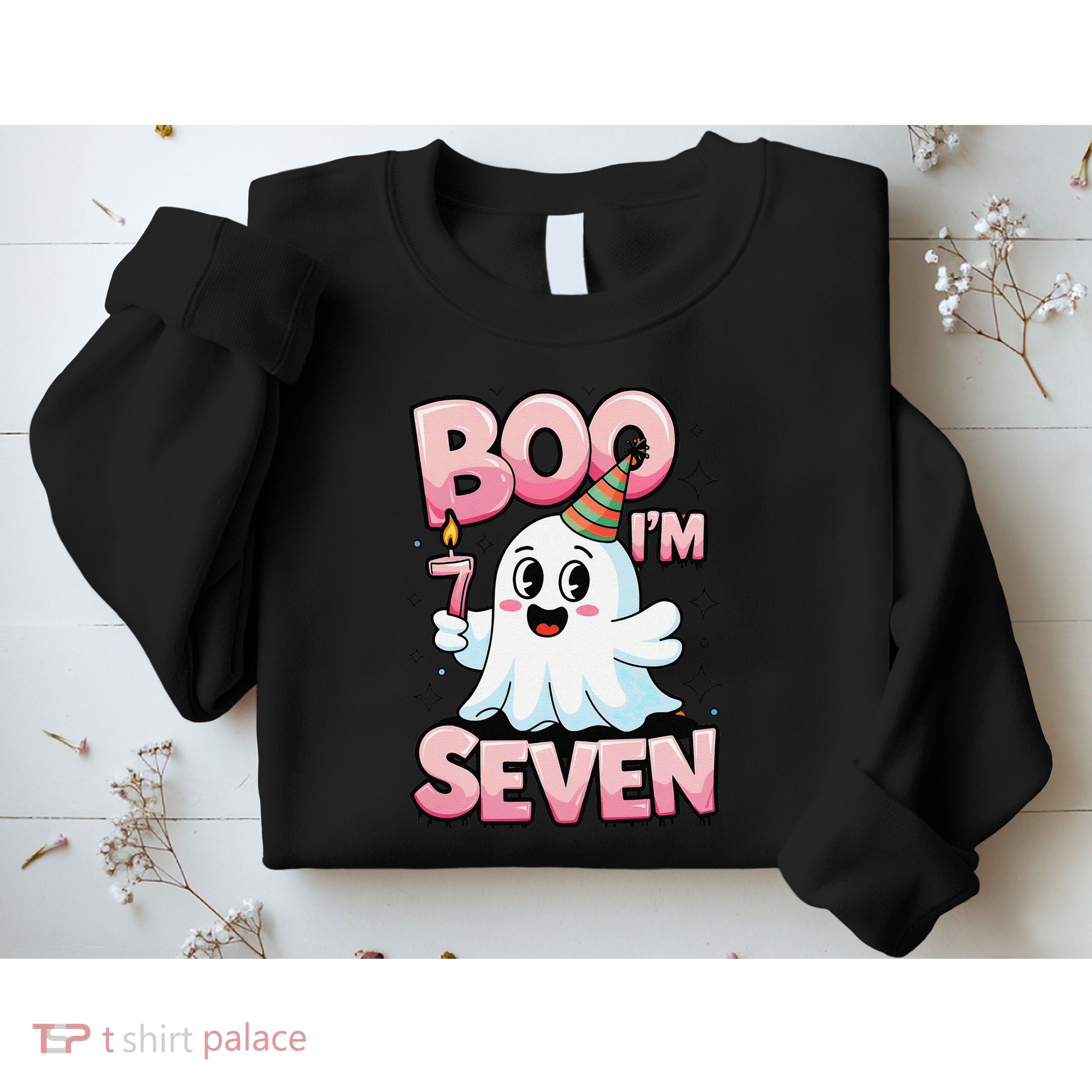 Boo IM Seven Ghost Theme For October Sweatshirt