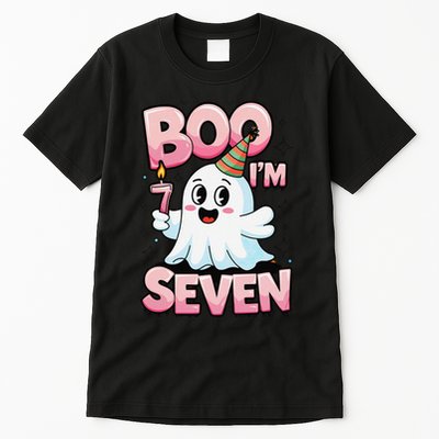 Boo IM Seven Ghost Theme For October Tall T-Shirt