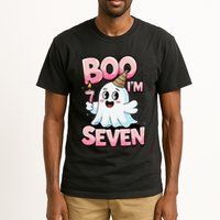 Boo IM Seven Ghost Theme For October Tall T-Shirt