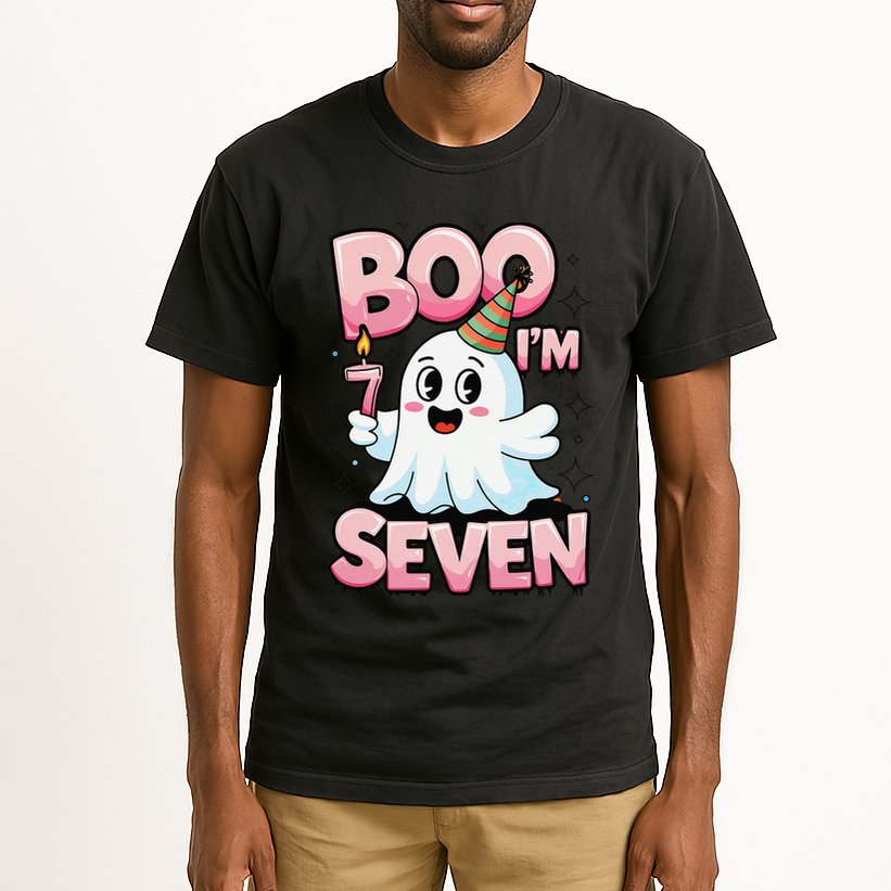Boo IM Seven Ghost Theme For October Tall T-Shirt