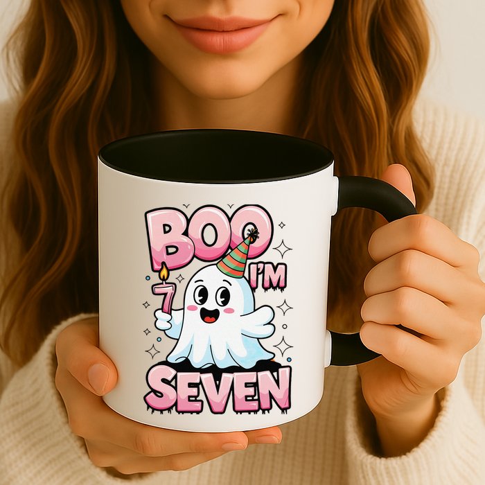 Boo IM Seven Ghost Theme For October Mug