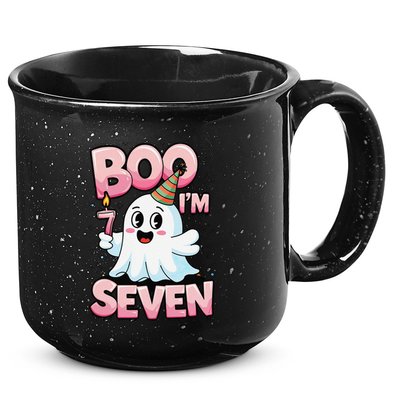 Boo IM Seven Ghost Theme For October 15oz Campfire Ceramic Mug