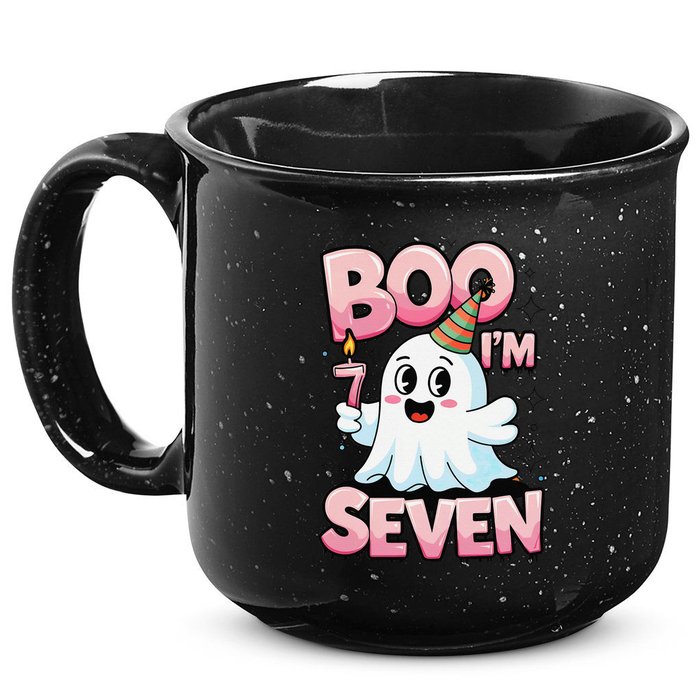 Boo IM Seven Ghost Theme For October 15oz Campfire Ceramic Mug