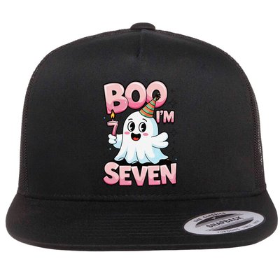 Boo IM Seven Ghost Theme For October Flatbill Hat