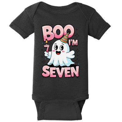 Boo IM Seven Ghost Theme For October Baby Bodysuit