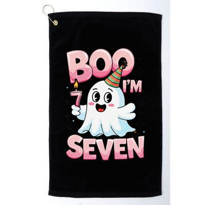 Boo IM Seven Ghost Theme For October Golf Towel