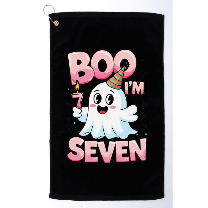 Boo IM Seven Ghost Theme For October Golf Towel