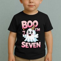 Boo IM Seven Ghost Theme For October Toddler T-Shirt
