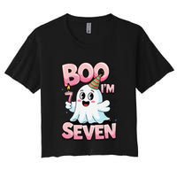 Boo IM Seven Ghost Theme For October Crop Top