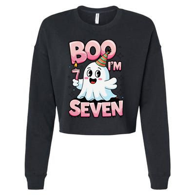 Boo IM Seven Ghost Theme For October Cropped Pullover Crew