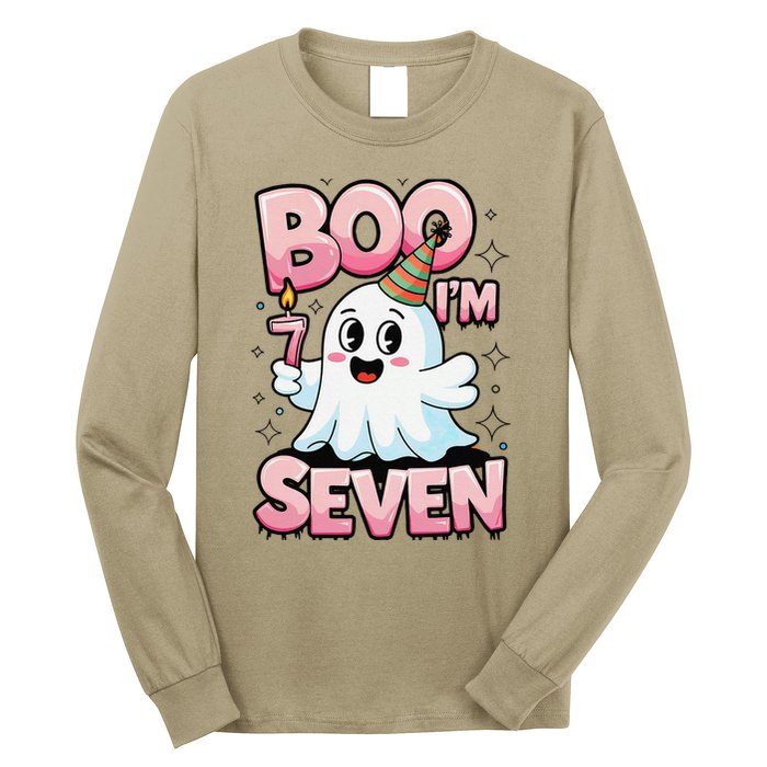 Boo IM Seven Ghost Theme For October Long Sleeve Shirt