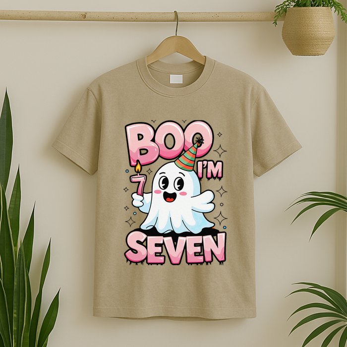 Boo IM Seven Ghost Theme For October T-Shirt