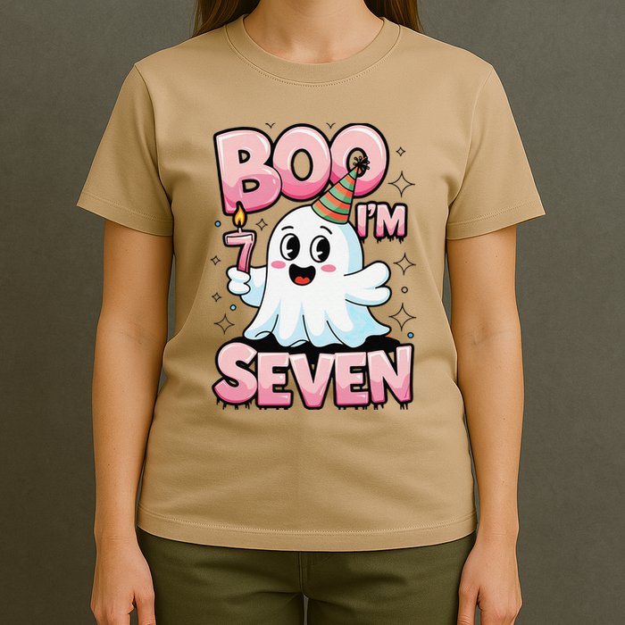 Boo IM Seven Ghost Theme For October T-Shirt