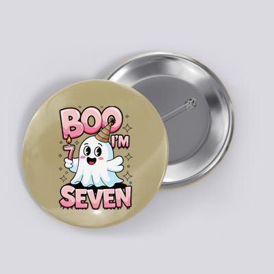 Boo IM Seven Ghost Theme For October Button