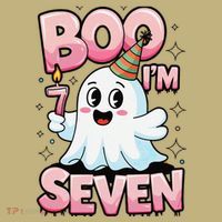Boo IM Seven Ghost Theme For October Magnet