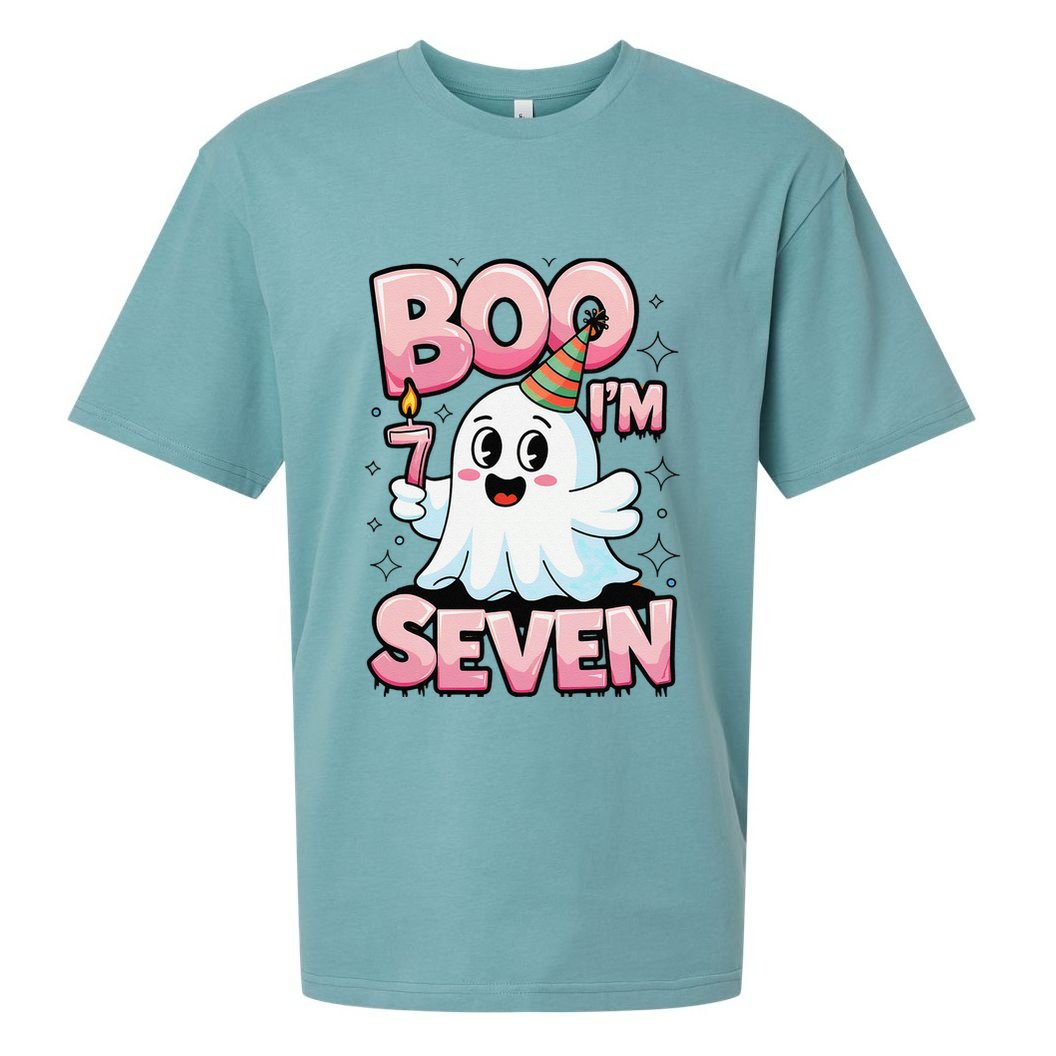 Boo IM Seven Ghost Theme For October Sueded Cloud Jersey T-Shirt