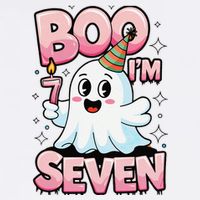 Boo IM Seven Ghost Theme For October Garment-Dyed Sweatshirt