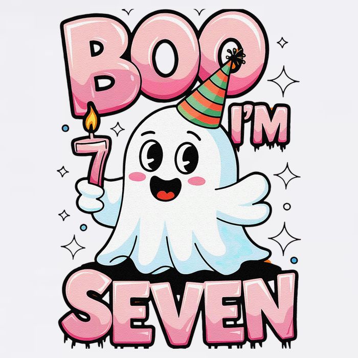 Boo IM Seven Ghost Theme For October Garment-Dyed Sweatshirt