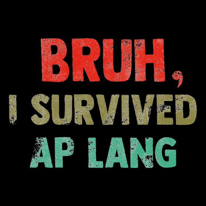 Bruh, I Survived Ap Lang Funny Design Impact Tech Backpack