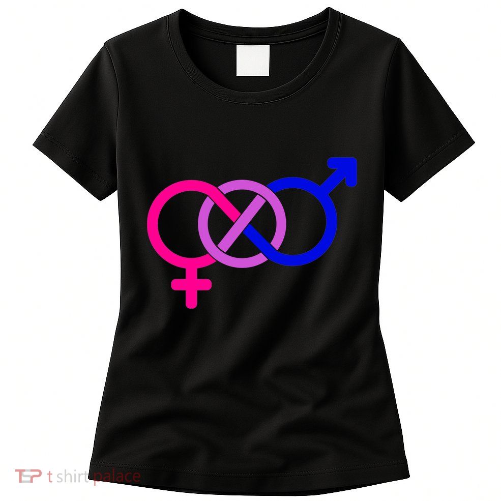 Bisexual Bi Pride Shirt Gay Parade LGBTQ Womens T-Shirt