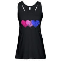 Bisexual Flag Hearts Love LGBT Bi Pride Ladies Essential Flowy Tank