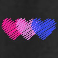 Bisexual Flag Hearts Love LGBT Bi Pride Trucker Hat