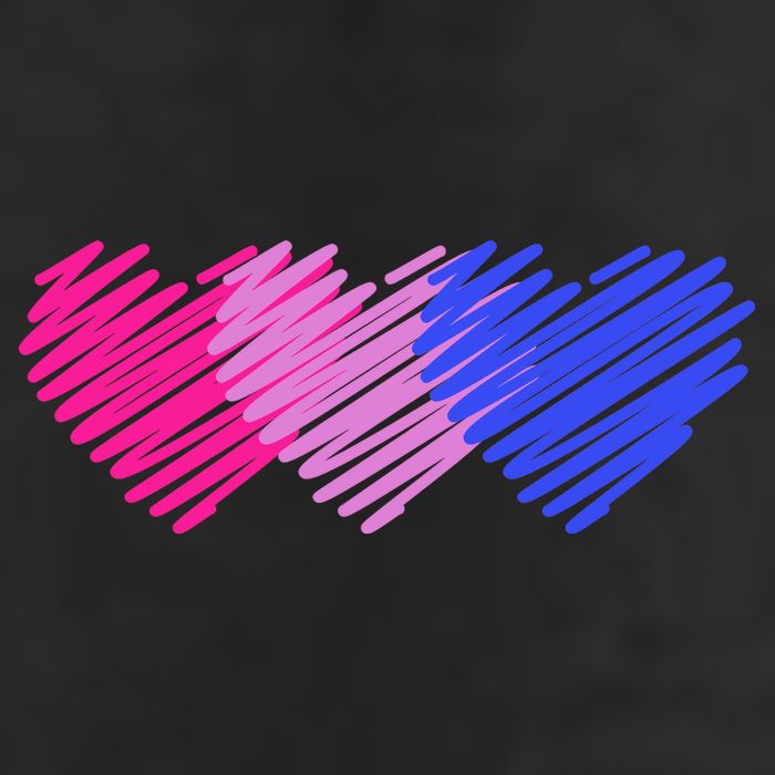 Bisexual Flag Hearts Love LGBT Bi Pride Trucker Hat