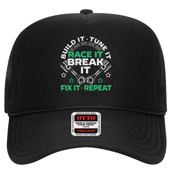 Build It Tune It Race It Break It Fix It Repeat Motorsport Trucker Hat