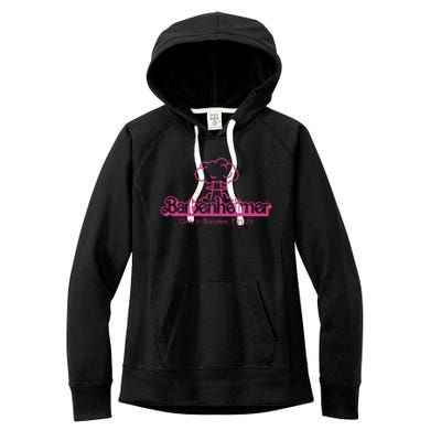 Barbenheimer In Theaters 7 21 23 Barb!e Oppenheimer Barb!e Movie Women's Fleece Hoodie