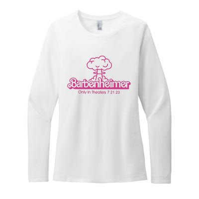 Barbenheimer In Theaters 7 21 23 Barb!e Oppenheimer Barb!e Movie Womens CVC Long Sleeve Shirt