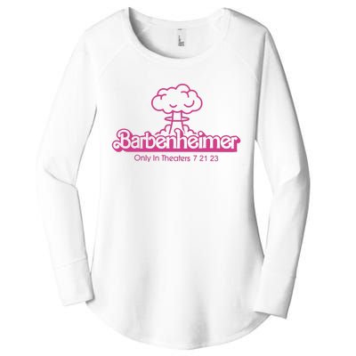 Barbenheimer In Theaters 7 21 23 Barb!e Oppenheimer Barb!e Movie Women's Perfect Tri Tunic Long Sleeve Shirt