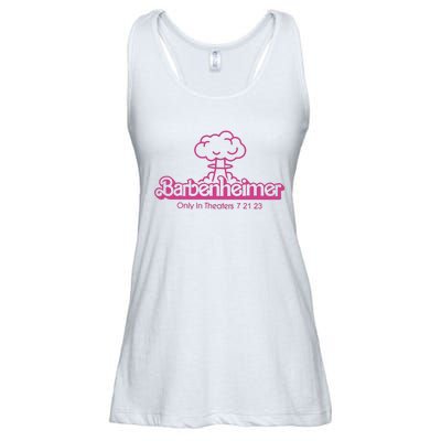 Barbenheimer In Theaters 7 21 23 Barb!e Oppenheimer Barb!e Movie Ladies Essential Flowy Tank