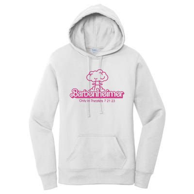 Barbenheimer In Theaters 7 21 23 Barb!e Oppenheimer Barb!e Movie Women's Pullover Hoodie