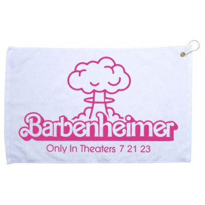 Barbenheimer In Theaters 7 21 23 Barb!e Oppenheimer Barb!e Movie Grommeted Golf Towel