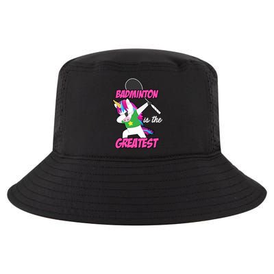 Badminton Is The Greatest Badminton Player Shuttlecock Sport Funny Gift Cool Comfort Performance Bucket Hat