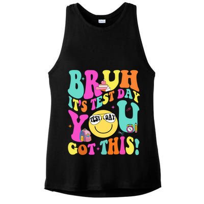 Bruh It’s Test Day You Got This Teacher Testing Day Ladies PosiCharge Tri-Blend Wicking Tank