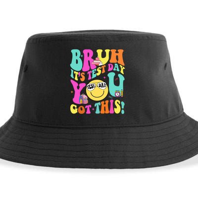 Bruh It’s Test Day You Got This Teacher Testing Day Sustainable Bucket Hat