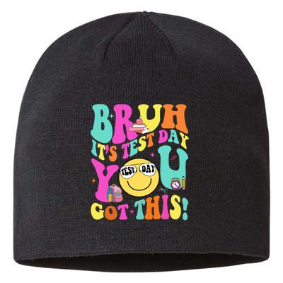 Bruh It’s Test Day You Got This Teacher Testing Day Sustainable Beanie