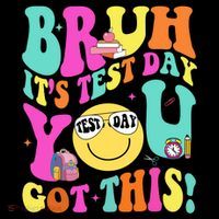 Bruh It’s Test Day You Got This Teacher Testing Day Sustainable Beanie