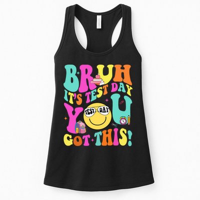 Bruh It’s Test Day You Got This Teacher Testing Day Womens Tank Top