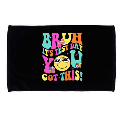 Bruh It’s Test Day You Got This Teacher Testing Day Microfiber Hand Towel