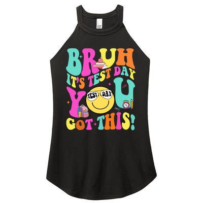 Bruh It’s Test Day You Got This Teacher Testing Day Women's Perfect Tri Rocker Tank