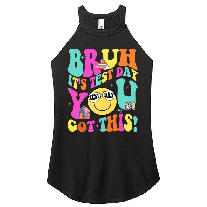 Bruh It’s Test Day You Got This Teacher Testing Day Women's Perfect Tri Rocker Tank