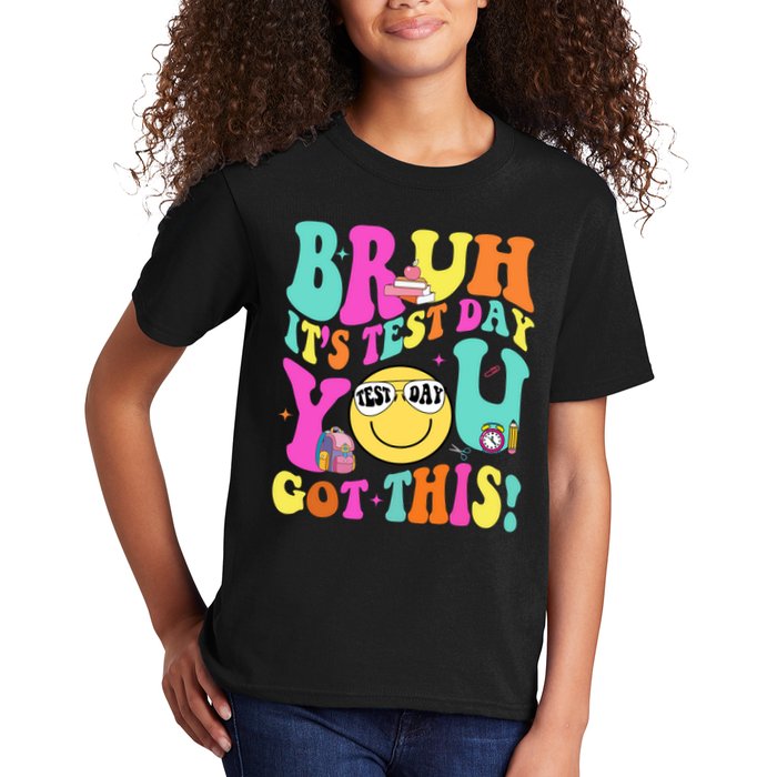 Bruh It’s Test Day You Got This Teacher Testing Day Kids T-Shirt