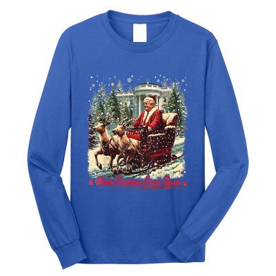 Believe In The Magic Of America Make Christmas Great Again Meaningful Gift Long Sleeve Shirt