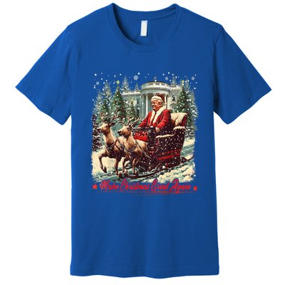 Believe In The Magic Of America Make Christmas Great Again Meaningful Gift Premium T-Shirt