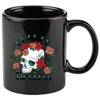 Beauty Is Timeless Skull Floral 11oz C Handle Ceramic Mug