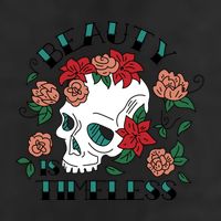 Beauty Is Timeless Skull Floral Beanie