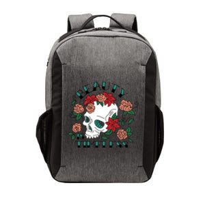 Beauty Is Timeless Skull Floral Vector Backpack