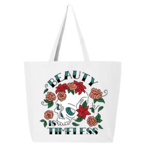 Beauty Is Timeless Skull Floral 25L Jumbo Tote